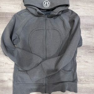 Lululemon zip up hoodie scuba sparkly 10